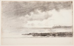 Tekening, Baai bij Cullercoats, Engeland, 1881 door Winslow Homer
