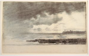 Tekening, Baai bij Cullercoats, Engeland, 1881 door Winslow Homer