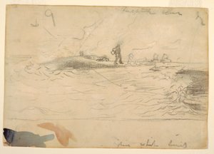 Tekening, Strandgezicht, Engeland, 1881-82 door Winslow Homer