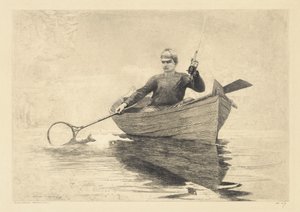 Vliegvissen, Saranac Lake, 1889