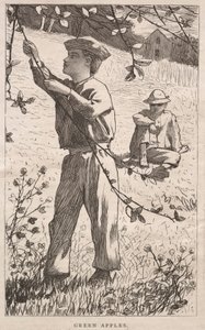 Groene appels door Winslow Homer