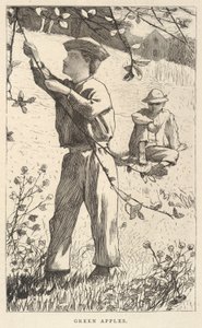 Groene appels, uit Onze Jonge Mensen, augustus 1868 door Winslow Homer