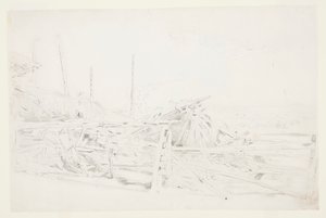 Hooiberg en Hek door Winslow Homer