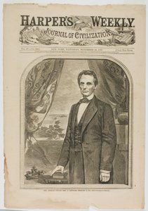 Abraham Lincoln, geboren in Kentucky op 12 februari 1809 door Winslow Homer