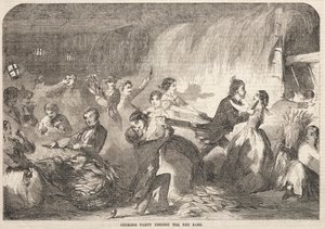 Husking Party Het vinden van de rode oortjes door Winslow Homer