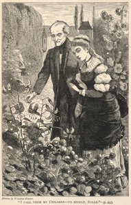 "Ik noem ze mijn kinderen - voor mezelf, Susan.", uit The Galaxy, oktober 1869 door Winslow Homer