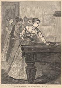 Jessie bleef alleen achter aan tafel door Winslow Homer