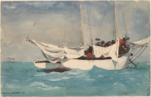 Key West, Anker Binnenhalen door Winslow Homer