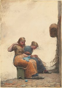 De netten herstellen door Winslow Homer
