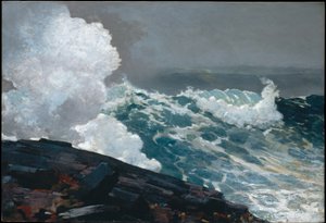 Noordoosterstorm door Winslow Homer