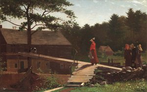 Oude molen (De ochtendbel), 1871 door Winslow Homer