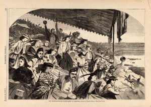 Onze drinkplaatsen-- Paardenrennen op Saratoga, uit Harper