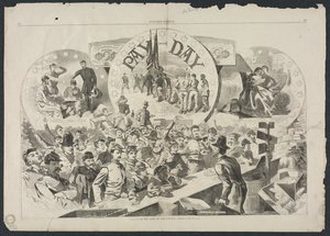 Betaaldag in het leger van de Potomac, 1863 door Winslow Homer