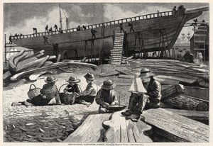 Scheepsbouw, haven van Gloucester