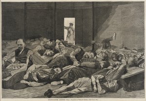 Kostgangers in het stationshuis door Winslow Homer