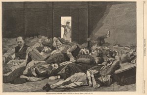 Station-House Lodgers, van Harper door Winslow Homer