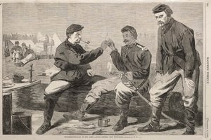 Thanksgiving Day in het leger - Na het diner: De wensbot, 1864