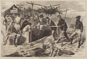 Thanksgiving in Kamp, gepubliceerd 1862