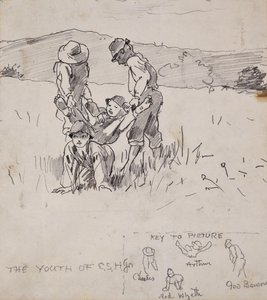 De kever en de wig door Winslow Homer