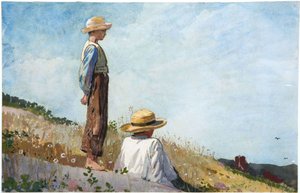 De blauwe jongen door Winslow Homer