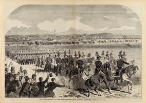The Grand Review at Camp Massachusetts, Near Concord, 9 september 1859, uit Harper