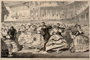 Het grote Russische bal in de Muziekacademie, 5 november 1863, uit Harper