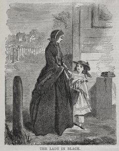 De dame in het zwart door Winslow Homer