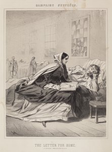 De Brief voor Thuis Campagneschetsen door Winslow Homer
