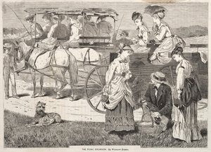 De picknickexcursie, 1869 door Winslow Homer