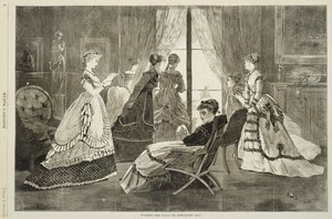 Wachten op Bezoeken op Nieuwjaarsdag, 2 januari 1869