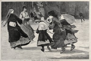 Winter - Een schaatsscène, 1868