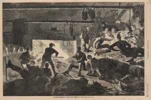 Winterkwartieren in het kamp door Winslow Homer