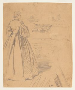 Vrouw Staand voor een Piano