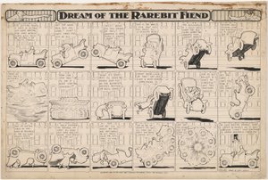 Droom van de Rarebit Fiend: Bucking Automobiel door Winsor McCay