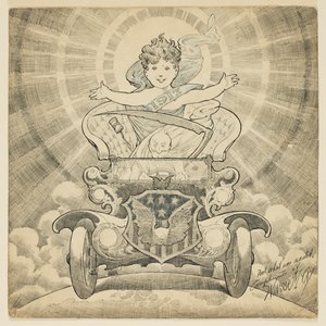Studie voor cartoon "Welkom in het jaar 1917" door Winsor McCay