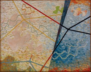 Nabeeld van licht - Landschap (Compositie, Nabeeld, Ra door Wladyslaw Strzeminski