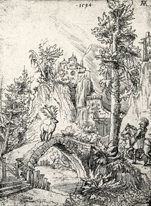 St. Hubertus voor het hertenwonder