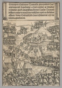 Belegering van Utrecht, plaat 6 uit Historische Taferelen uit het Leven van Keizer Maximiliaan I van de Triomfboog door Wolf Traut