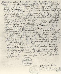 Handgeschreven Brief van Wolfgang Amadeus Mozart door Wolfgang Amadeus Mozart