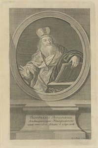 Portret van de dichter Theofan Prokopovich 1681-1736, ca. 1760 door Wolfgang Christoph Mayr