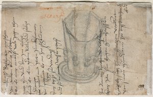 Achtzijdige beker verso, 1513 door Wolfgang Huber