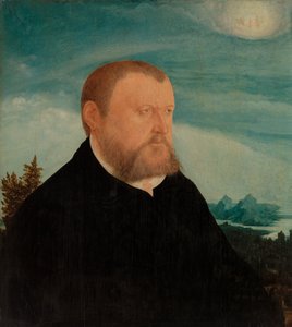 Portret van een man door Wolfgang Huber