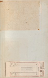 Pagina uit een plakboek met tekeningen en verschillende prenten van architectuur door Workshop of Charles Percier, Workshop of Pierre
