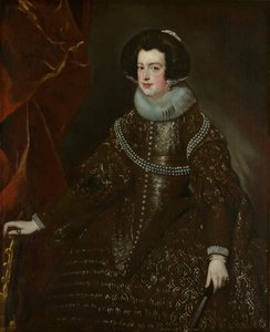 Isabella van Bourbon, Vrouw van Filips IV van Spanje door Workshop of Diego Velazquez