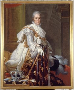 Frans: Portrait de Charles X (1757-1836), roi de France, en costume de sacre