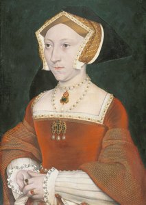 Portret van Jane Seymour (1509-1537) door Workshop of Hans Holbein the Younger