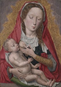 Maagd en Kind door Workshop of Hans Memling