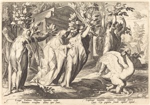 Phaetons Zusters Veranderd in Populieren, Cygnus in een Zwaan