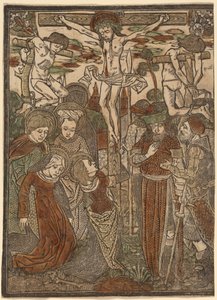 De kruisiging door Workshop of Master of Jesus in Bethany