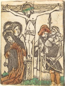 De Kruisiging door Workshop of Master of the Borders with